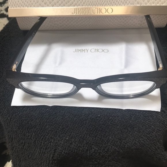 JimmyChoo Eyeglasses NWOT w/ Case & cleaning cloth - Picture 5 of 8